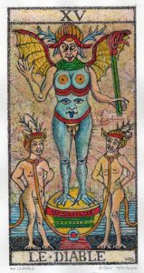 devil card marseille tarot