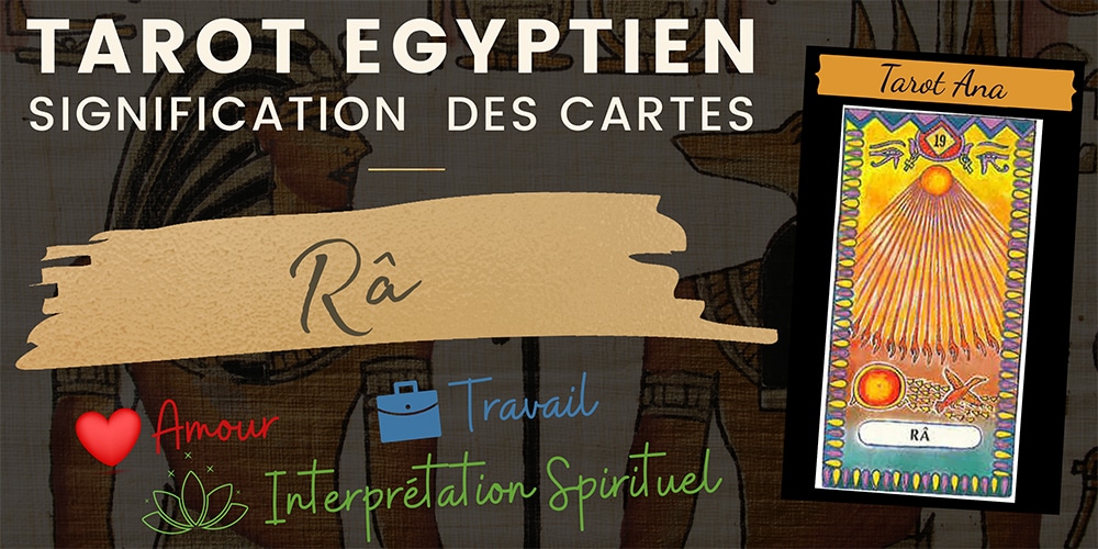 lame 19 du tarot egyptien ra