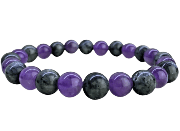 bracelet labradorite améthyste 