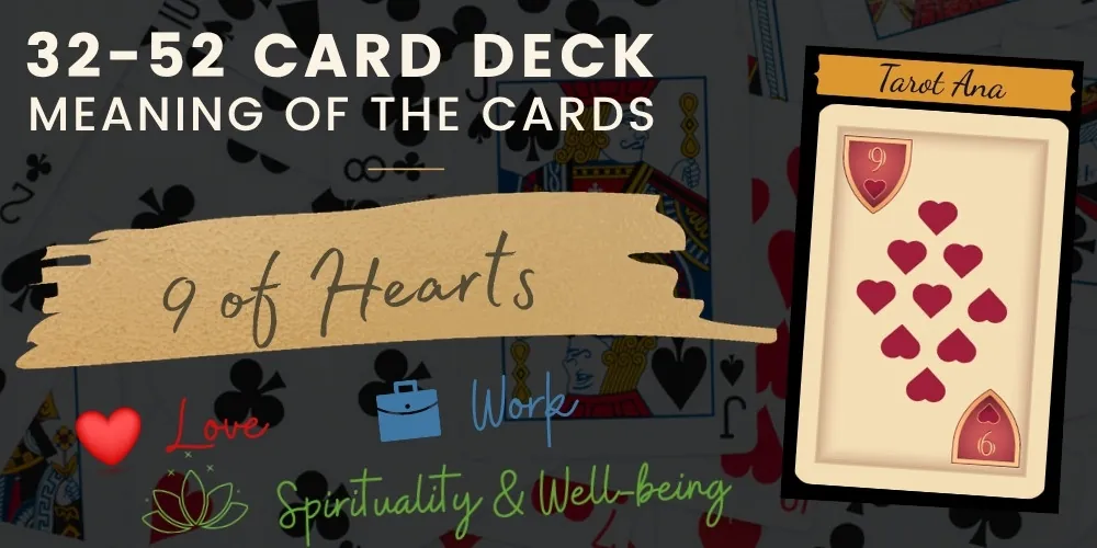 9 of Hearts 32 52 cards