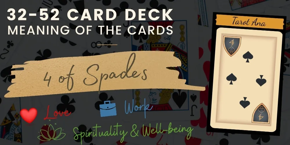 4 of Spades 32 52 cards