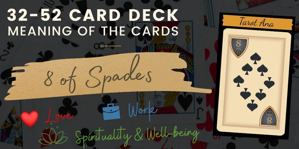 8 of Spades 32 52 cards