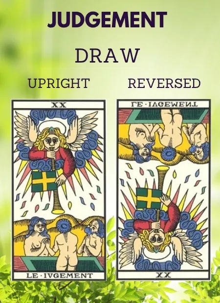 free tarot the judgement card from the tarot de marseille Health