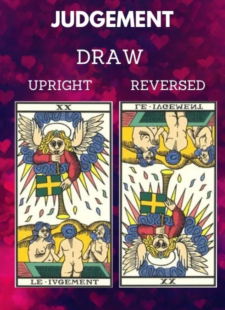 free tarot the judgement card from the tarot de marseille Love