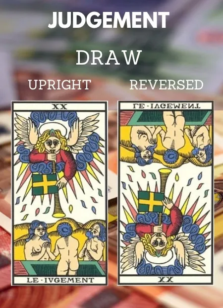 free tarot the judgement card from the tarot de marseille Money