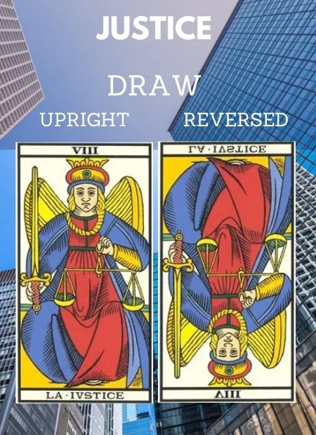 free tarot the justice card from the tarot de marseille Work