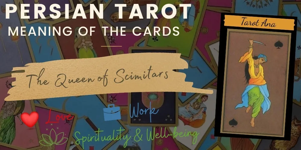 The queen of scimitars persian tarot