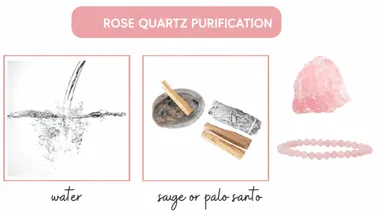 cleaning and purifying your rose quartz