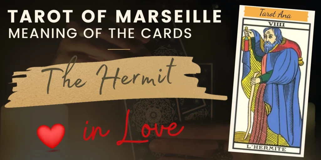 free tarot the hermit card from the tarot de marseille rectangle