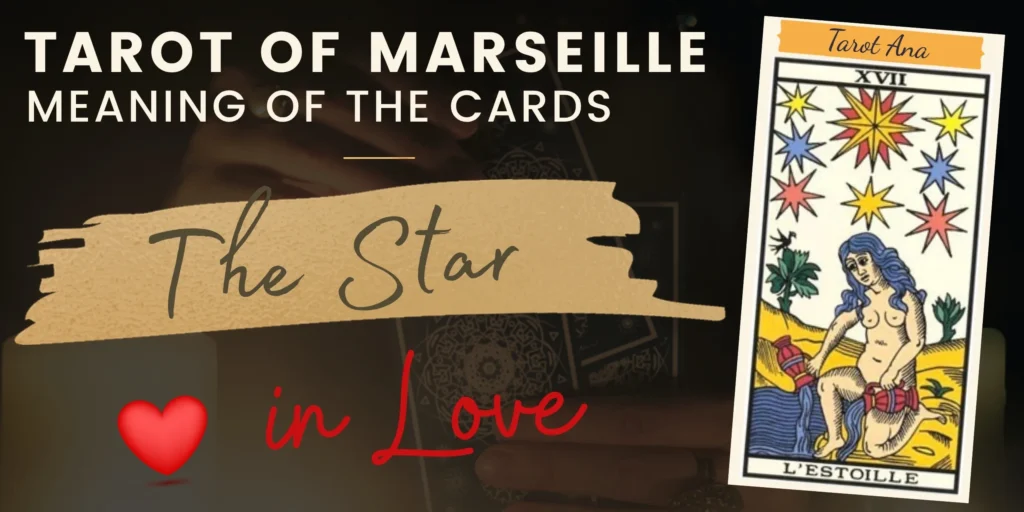 free tarot the star card from the tarot de marseille rectangle