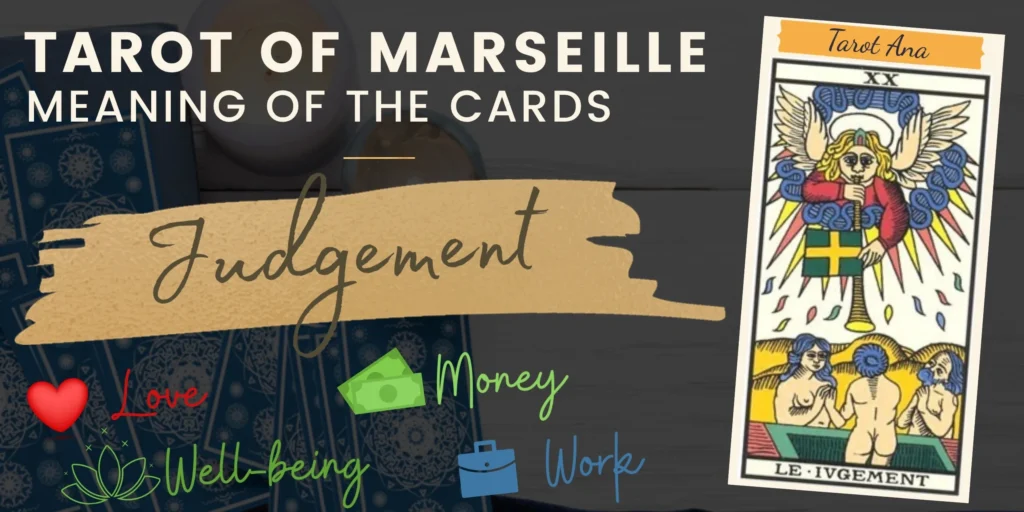 free tarot the judgement card from the tarot de marseille rectangle