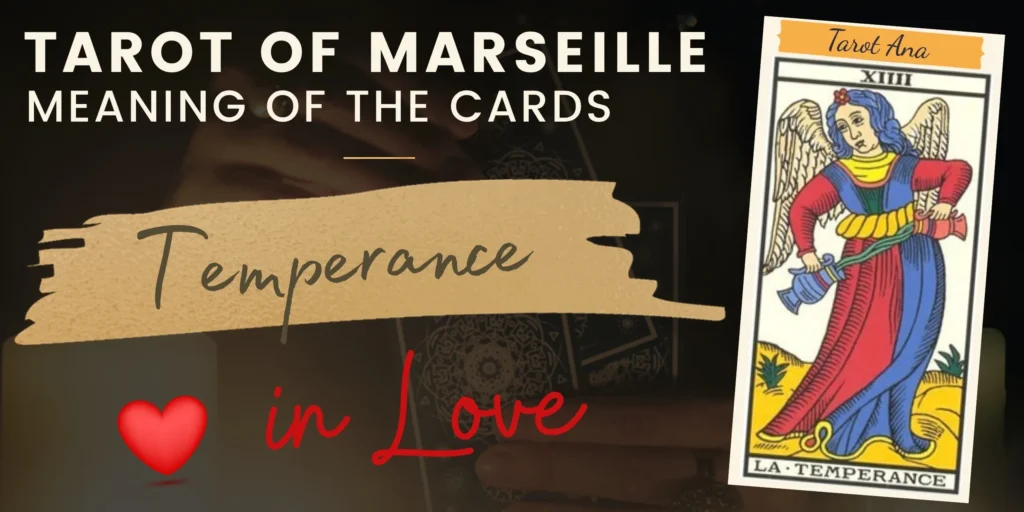 free tarot the temperance card from the tarot de marseille rectangle