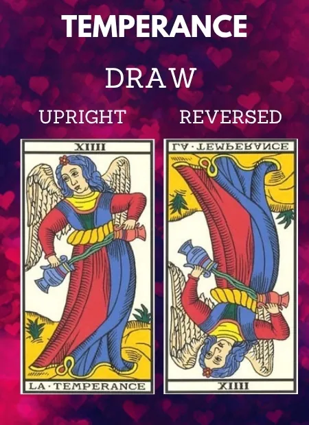 free tarot the temperance card from the tarot de marseille Love