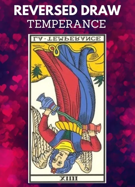 free tarot the temperance card from the tarot de marseille reversed