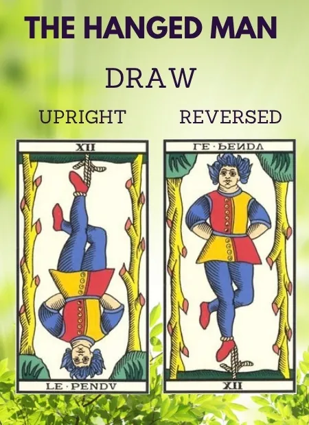free tarot the hanged man card from the tarot de marseille Health