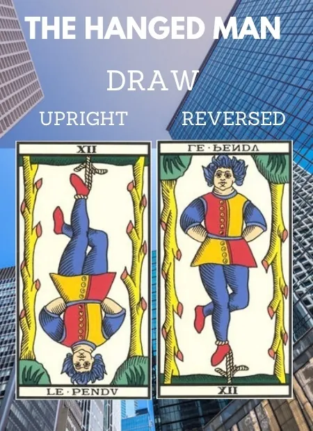 free tarot the hanged man card from the tarot de marseille Work