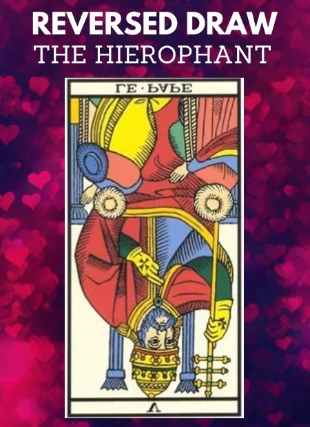 free tarot the hierophant card from the tarot de marseille reversed
