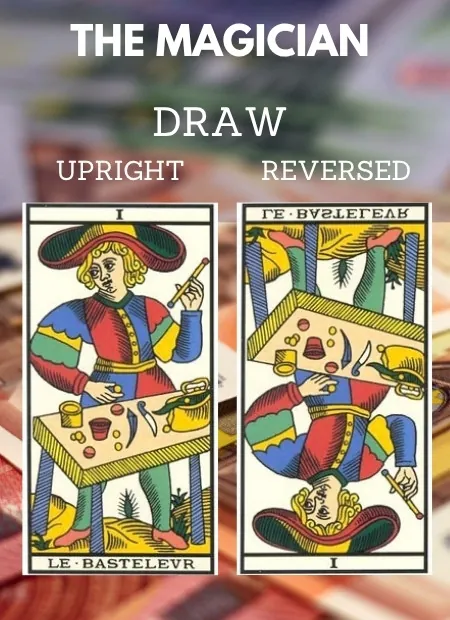 free tarot the magician card from the tarot de marseille Money