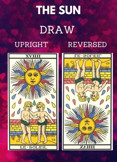 free tarot the sun card from the tarot de marseille Love