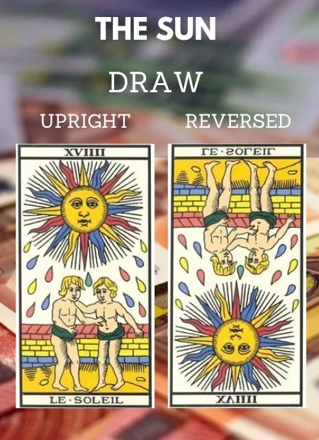 free tarot the sun card from the tarot de marseille Money