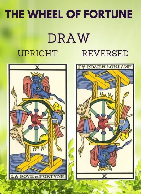 free tarot the wheel of fortune card from the tarot de marseille Health
