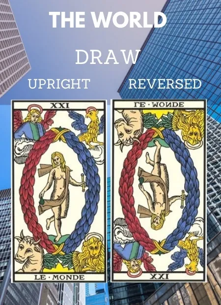 free tarot the world card from the tarot de marseille Work