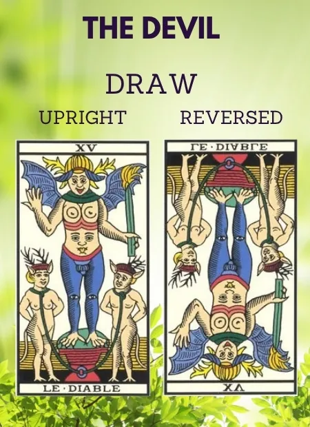free tarot the devil card from the tarot de marseille Health