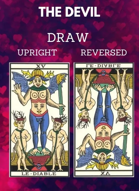 free tarot the devil card from the tarot de marseille Love
