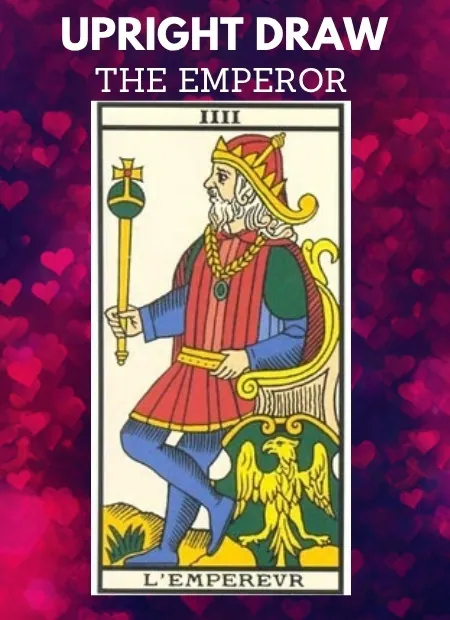 free tarot the emperor card from the tarot de marseille upright