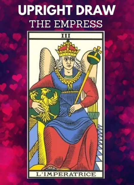 free tarot the empress card from the tarot de marseille upright