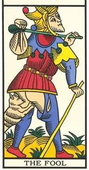 free tarot the fool card from the tarot de marseille
