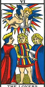 the lovers Tarot de Marseille