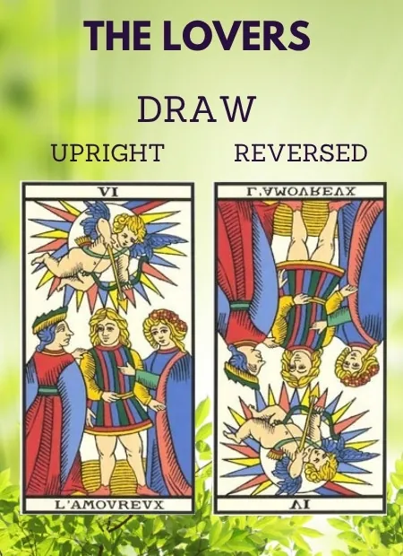 free tarot the lovers card from the tarot de marseille Health and Wellbeing