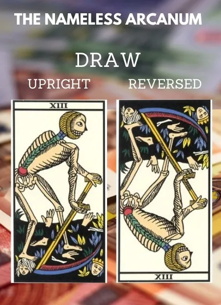 free tarot the nameless arcana card from the tarot de marseille money