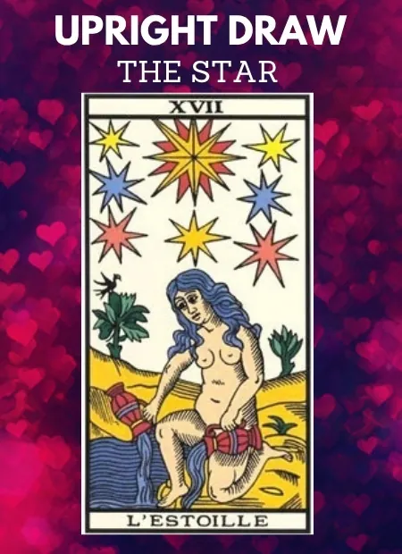 free tarot the star card from the tarot de marseille upright